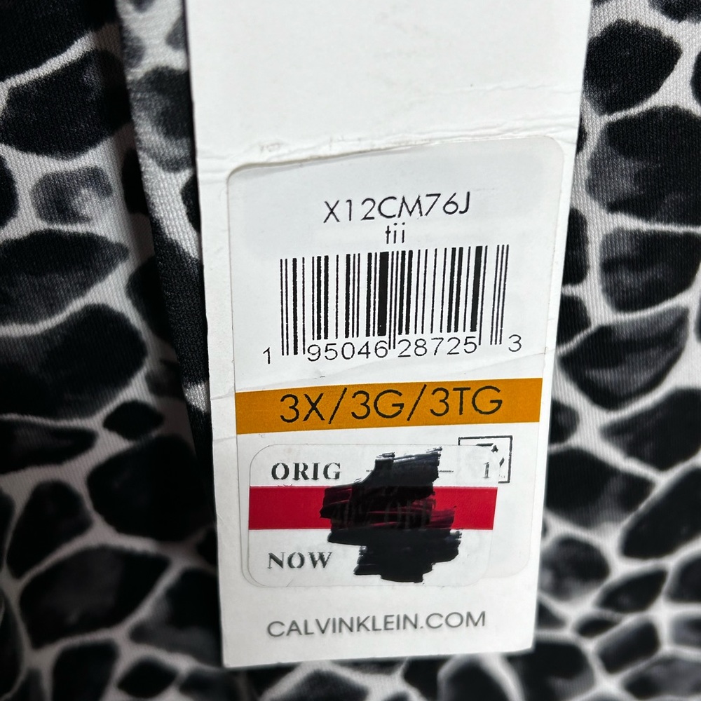 Calvin Klein Pleated neck Giraffe Top - 3X - New! - Picture 5 of 7